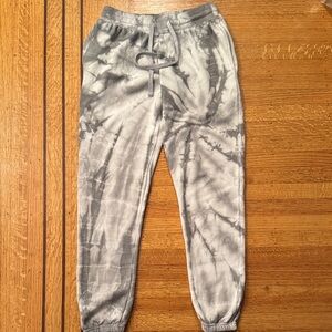 Kids Tie-Dye Sweatpants - Black & Gray